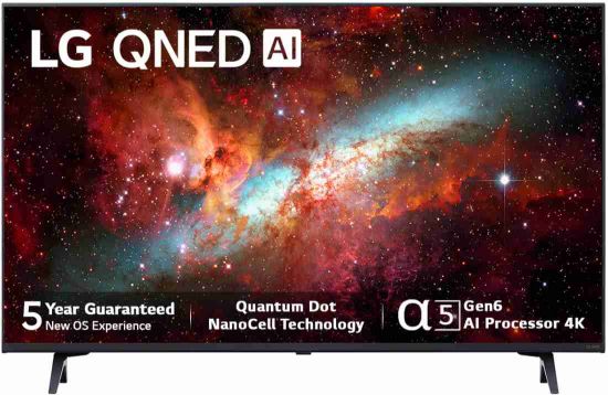 Picture of LG QNED 75 108 cm (43 inch) Ultra HD (4K) QNED Smart WebOS TV 2024 Edition with Alpha5 AI Processor 4K Gen6, AI Picture Pro, ThinQ AI, 60 Hz Refresh Rate, Game Optimizer, Magic Remote Control, 5-Year Guaranteed with New OS Experience  (43QNED75SRA)