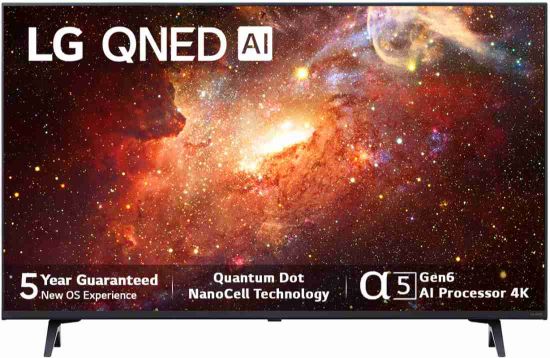 Picture of LG QNED 75 139 cm (55 inch) Ultra HD (4K) QNED Smart WebOS TV 2024 Edition with Alpha5 AI Processor 4K Gen6, AI Picture Pro, ThinQ AI, 60 Hz Refresh Rate, Game Optimizer, Magic Remote Control, 5-Year Guaranteed with New OS Experience  (55QNED75SRA)