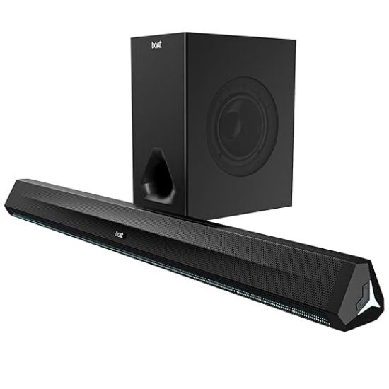 Picture of BoAt Aavante Bar 2050 with Wireless Subwoofer 160 W Bluetooth Soundbar  (Premium Black, 2.1 Channel)