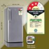 Picture of LG 185 L 3 Star Direct-Cool Single Door Refrigerator (GL-D201APZD, Shiny Steel, Base stand with Drawer, Gross Volume- 190 L)