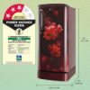 Picture of LG 185 L Direct Cool Single Door 3 Star Refrigerator with Base Drawer  (Scarlet Plumeria, GL-D201ASHD