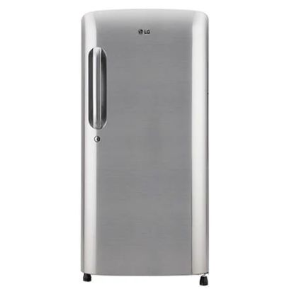 Picture of LG 201L, 5 Star, Smart Inverter Compressor, Smart Connect, With Base Stand Drawer, Shiny Steel Finish, Direct