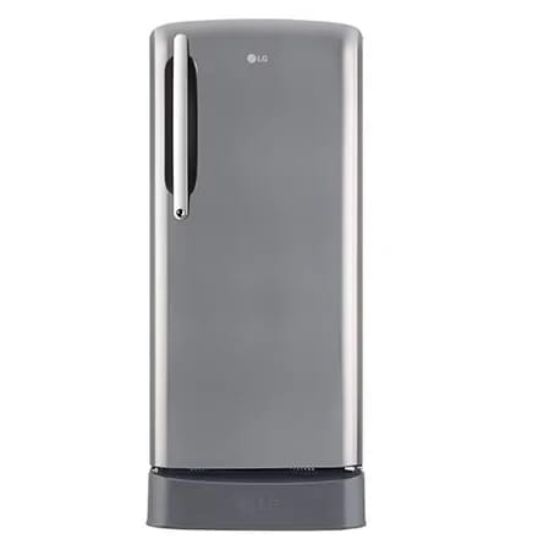 Picture of LG 201L, 5 Star, Smart Inverter Compressor, Smart Connect, With Base Stand Drawer, Shiny Steel Finish, Direct