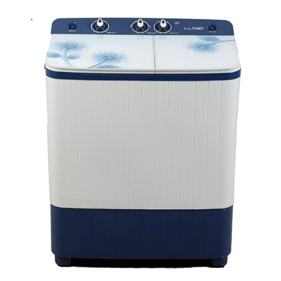 Picture of Lloyd 6.5 kg Semi Automatic Top Load Washing Machine Blue, White  (LWMS65BE1)